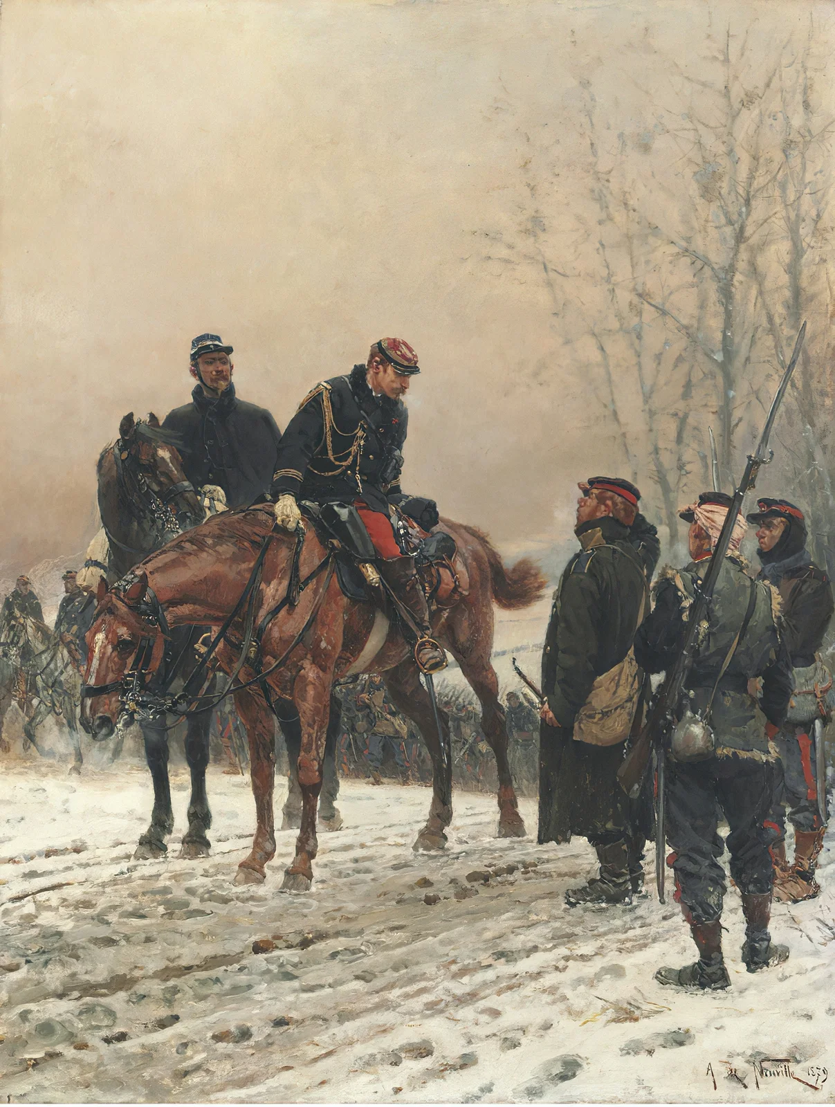 The Salute av Alphonse Marie de Neuville