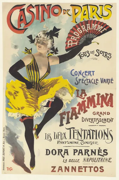 Casino de Paris. Programme tous les soirs. La Fiamina, grand divertissement av Pal (Jean de Paleologue)