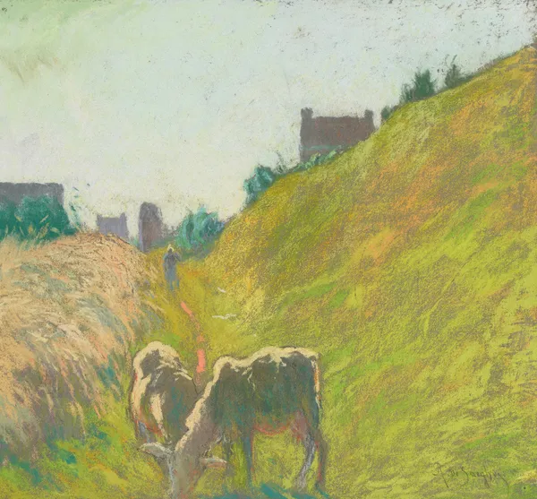Goats Grazing av Rodolphe De Saegher
