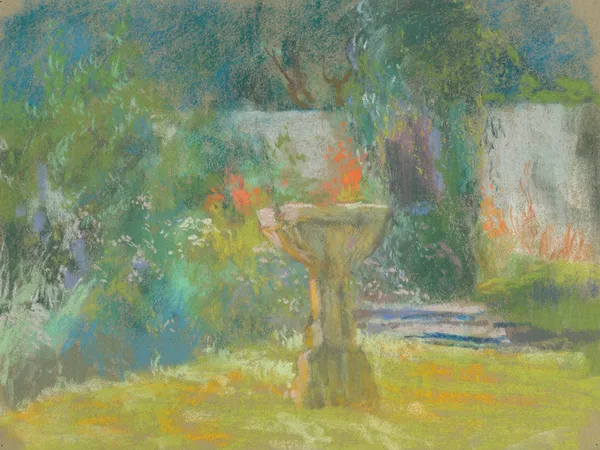 View of a Garden av Rodolphe De Saegher