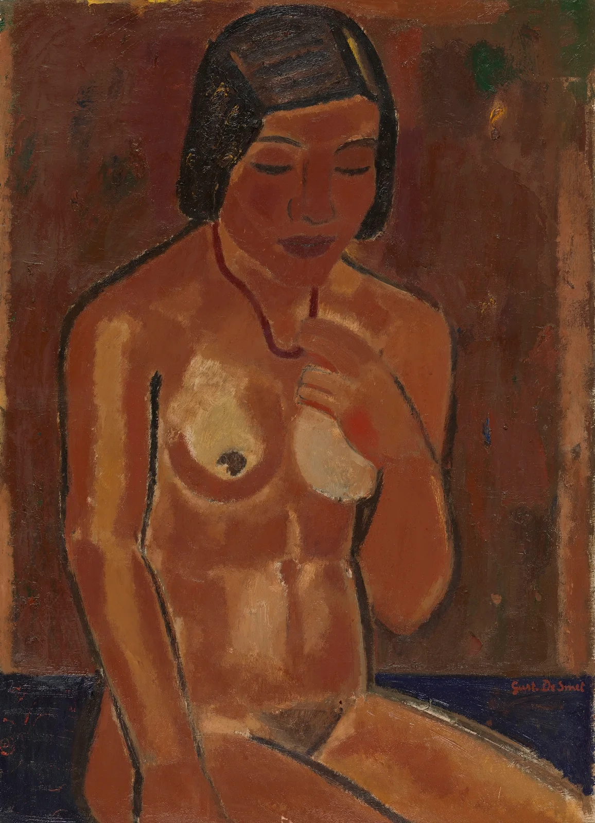 Nude with Necklace av Gustave De Smet