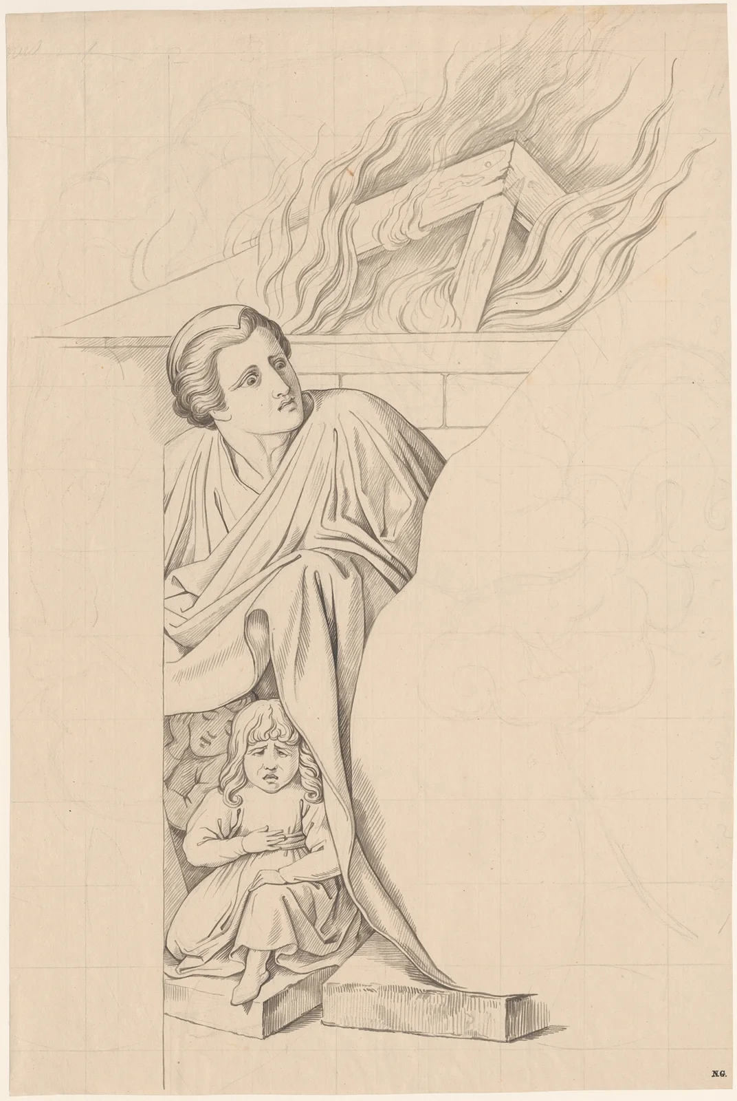 Angstige figuren (Sodom) av David Humbert de Superville