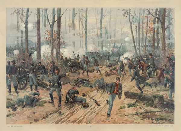 Battle of Shiloh av Thure de Thulstrup
