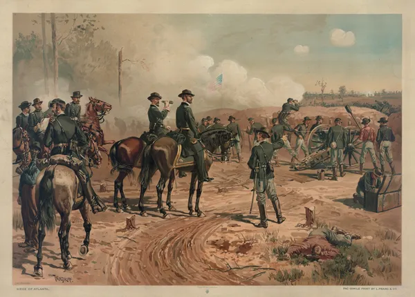 Siege of Atlanta av Thure de Thulstrup