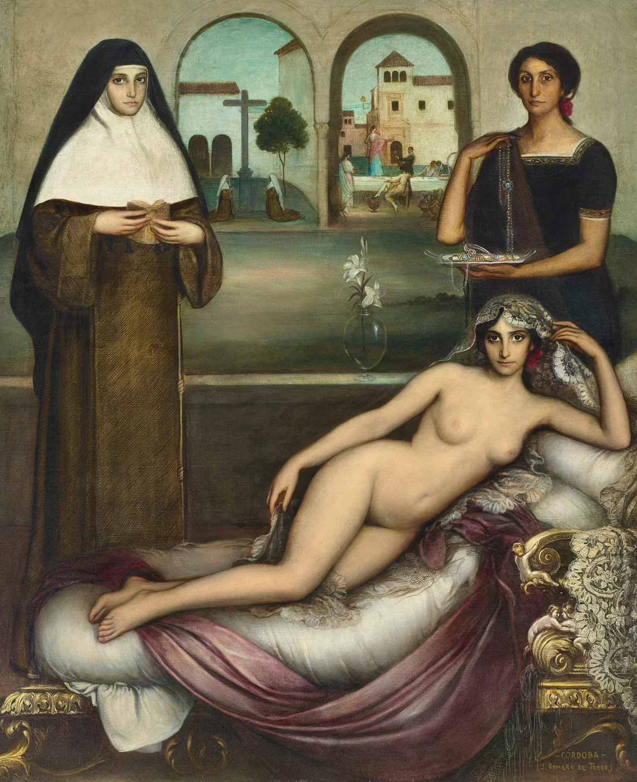 Las dos sendas av Julio Romero De Torres