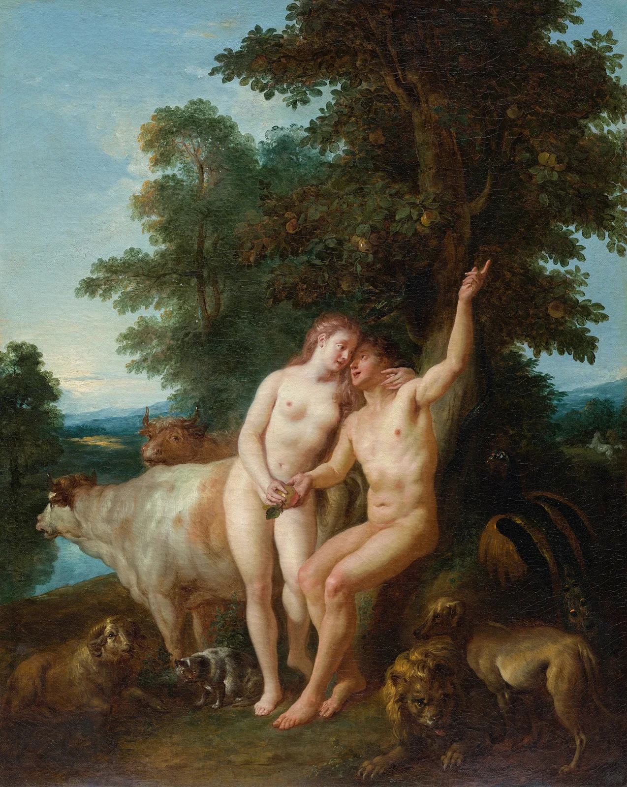Adam and Eve av Jean-François de Troy