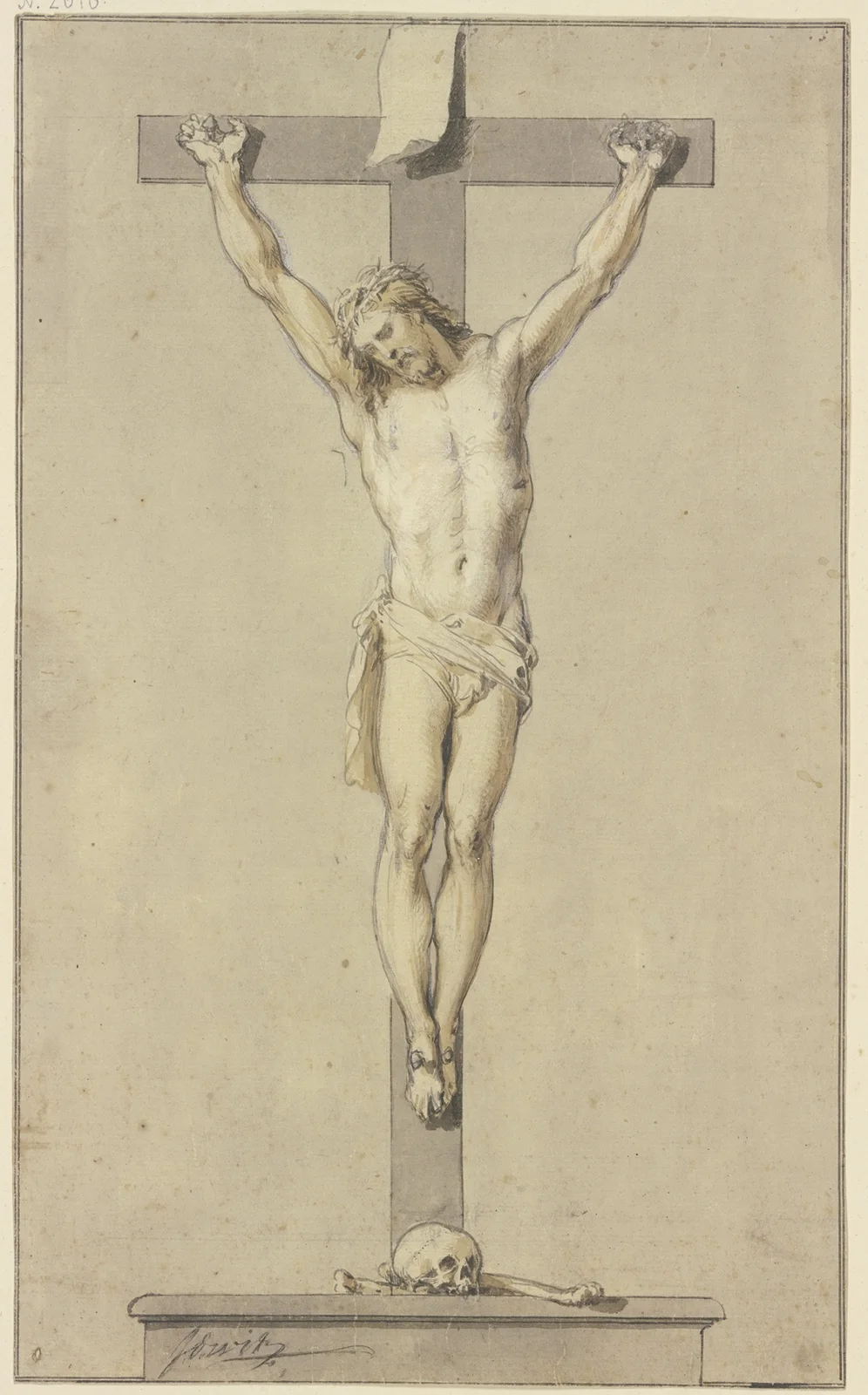 Christ on the cross av Jacob de Wit