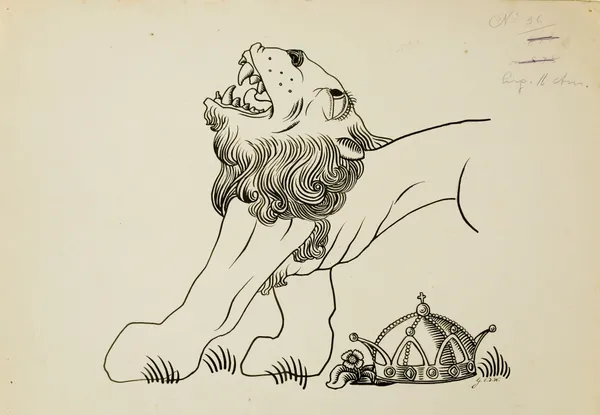 How the travelling bag is opened and the deception is revealed and the king’s great grief av Gustave Van de Woestijne