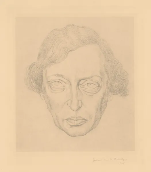 Portrait de Karel van de Woestyne (1878-1929) av Gustave Van de Woestijne