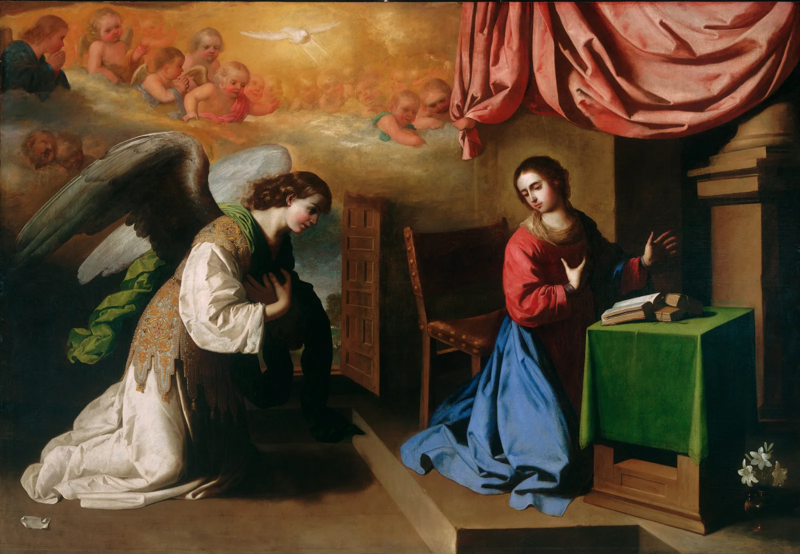 The Annunciation av Francisco de Zurbarán