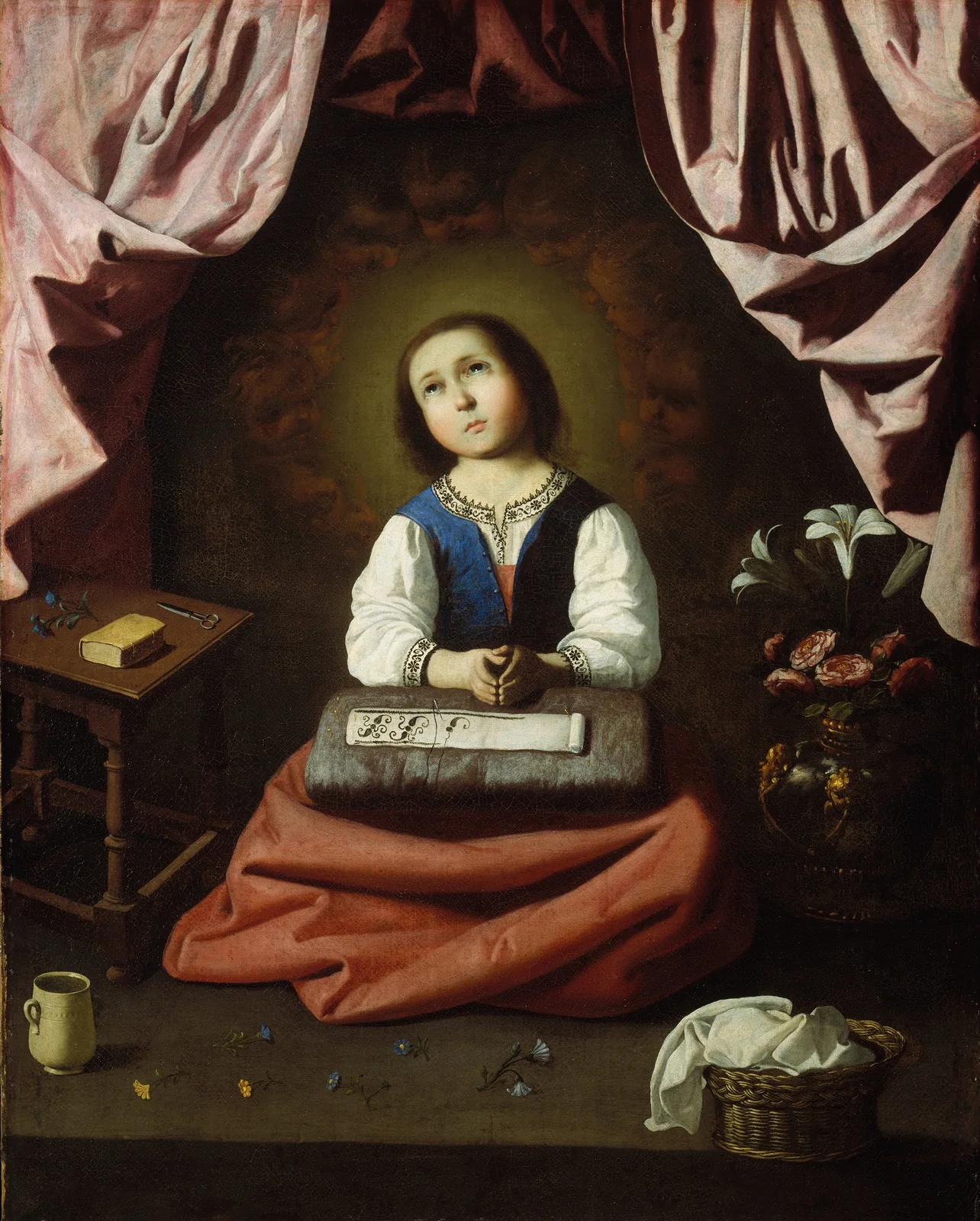 The Young Virgin av Francisco de Zurbarán