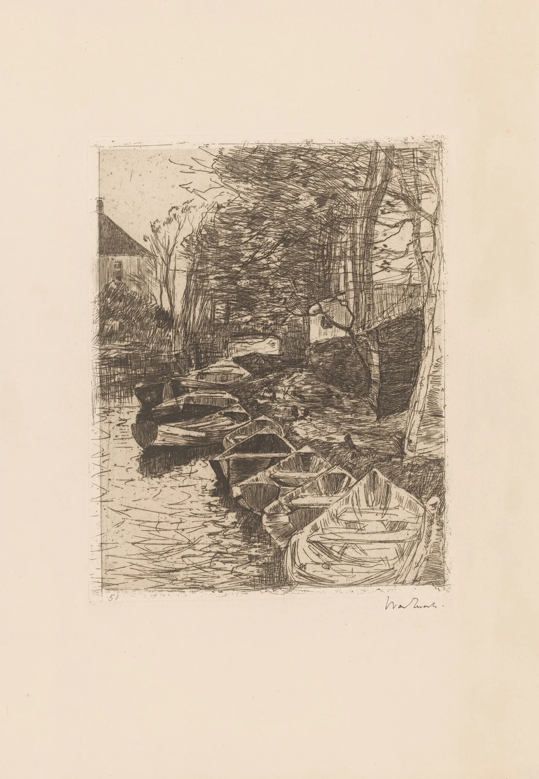 Botenverhuur ‘Roeilust’ (Loosduinse vaart) av Willem de Zwart