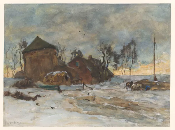 Winterlandschap av Willem de Zwart