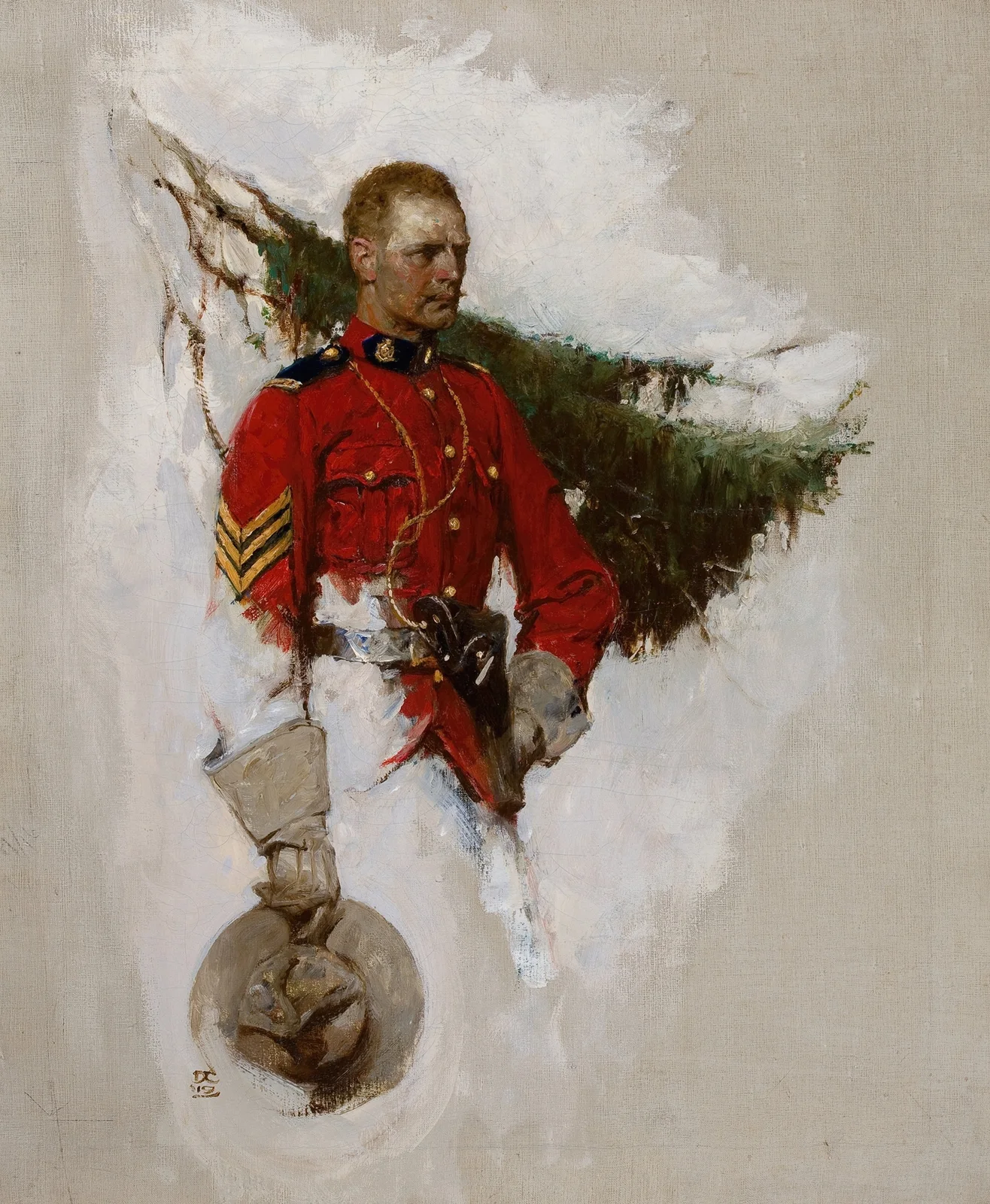 Canadian Mountie av Dean Cornwell