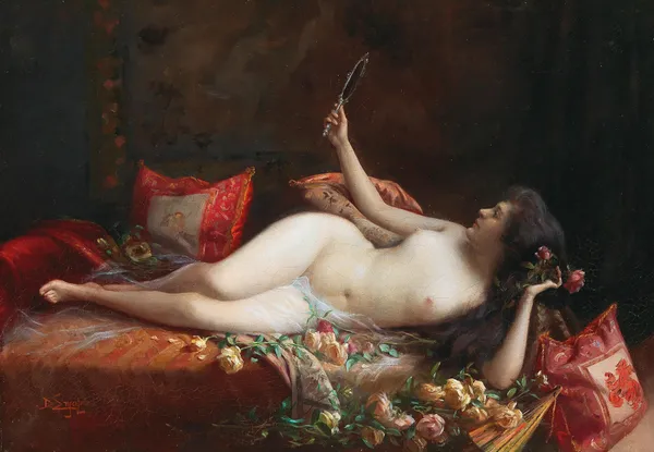 On a bed of roses av Delphin Enjolras