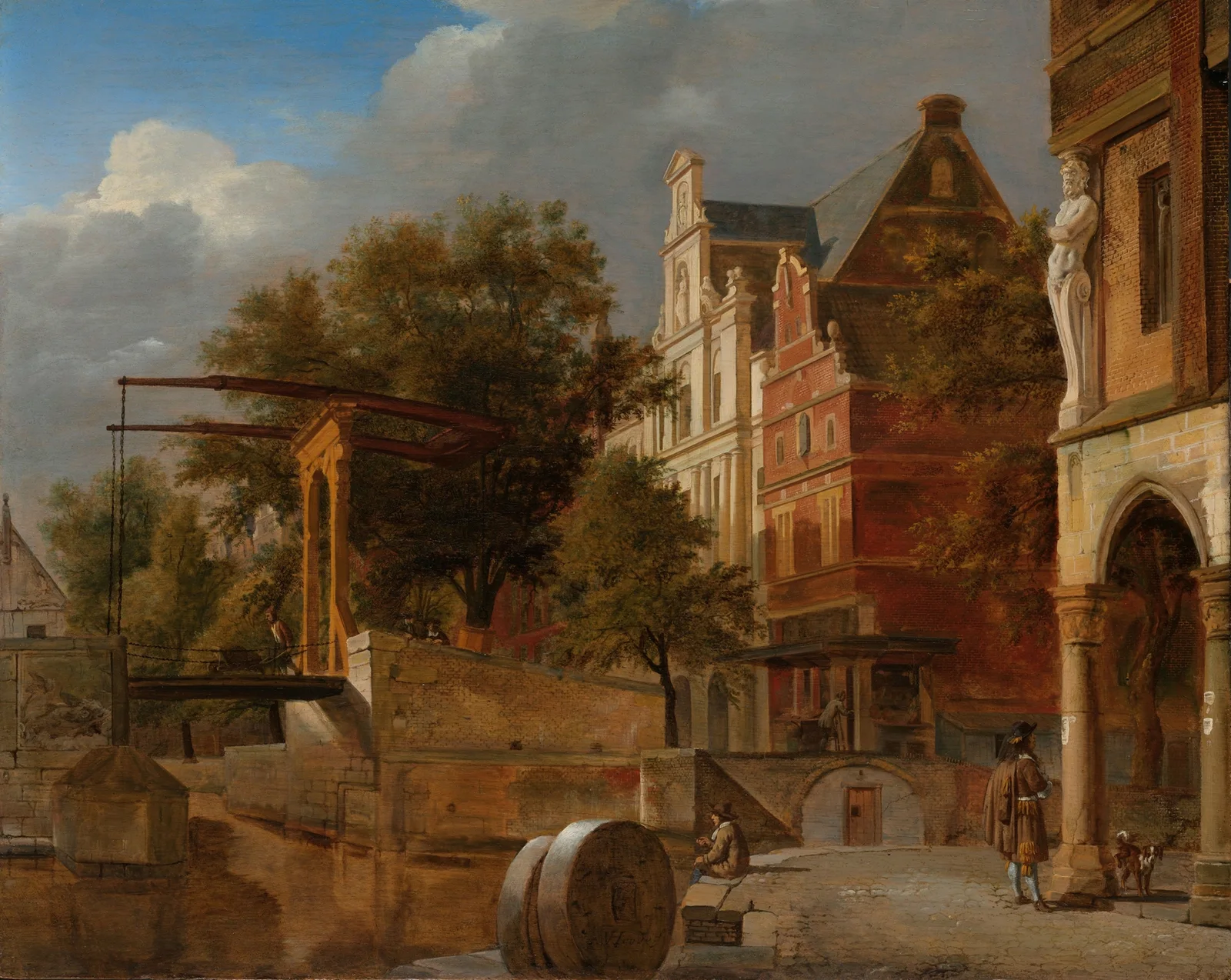 The Drawbridge av Jan van der Heyden