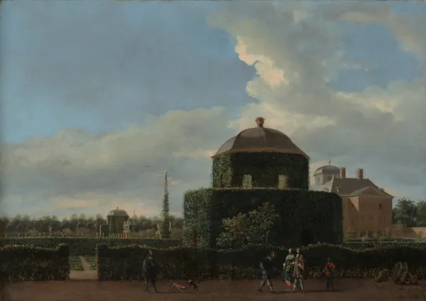 The Huis ten Bosch at The Hague and Its Formal Garden (View from the East), 1668 – nr 2 av Jan van der Heyden