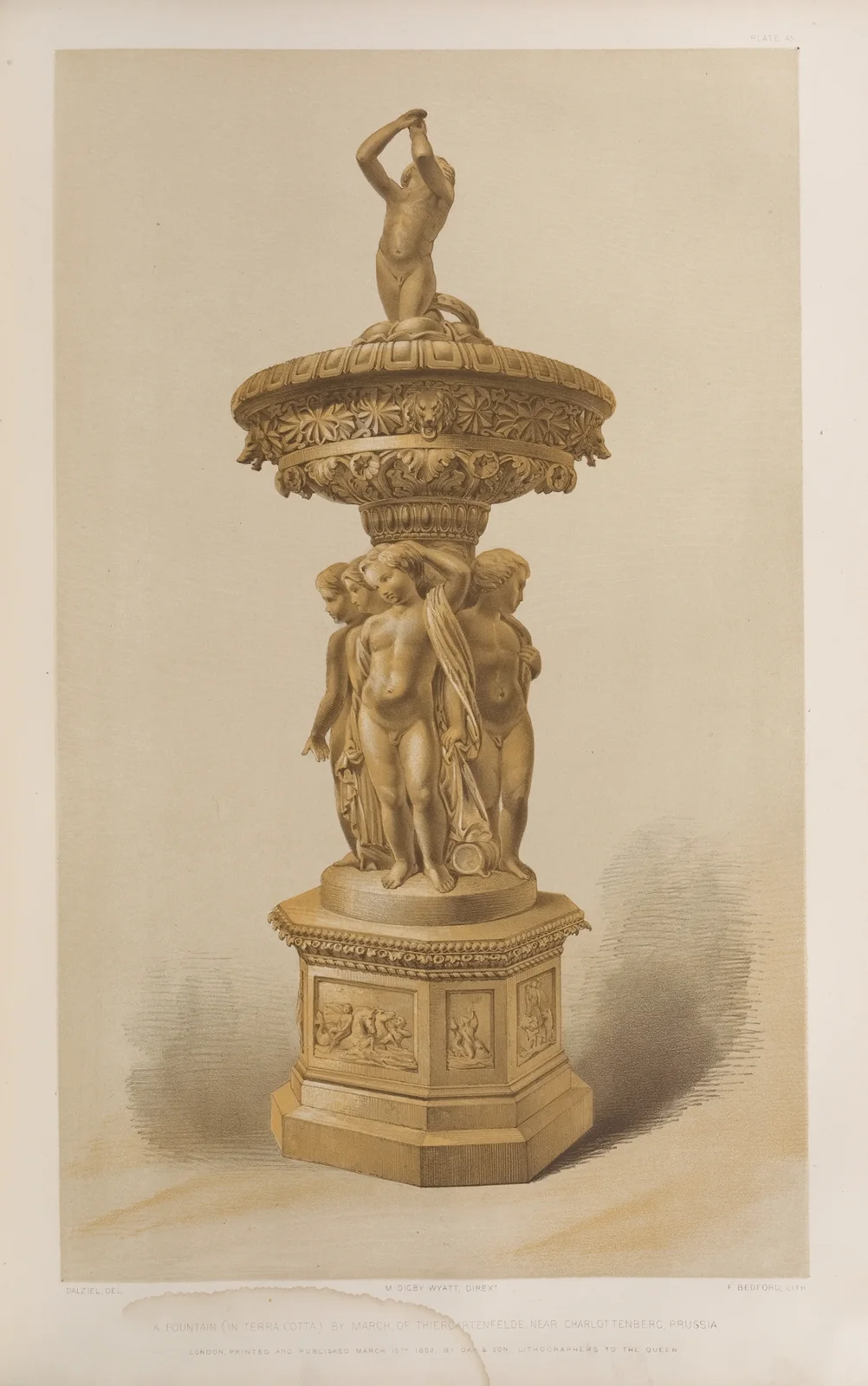 A fountain (in terra cotta) av Matthew Digby Wyatt