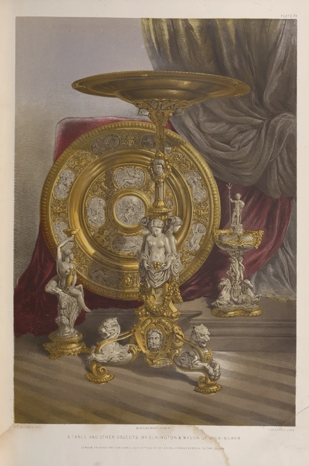 A table and other objects av Matthew Digby Wyatt
