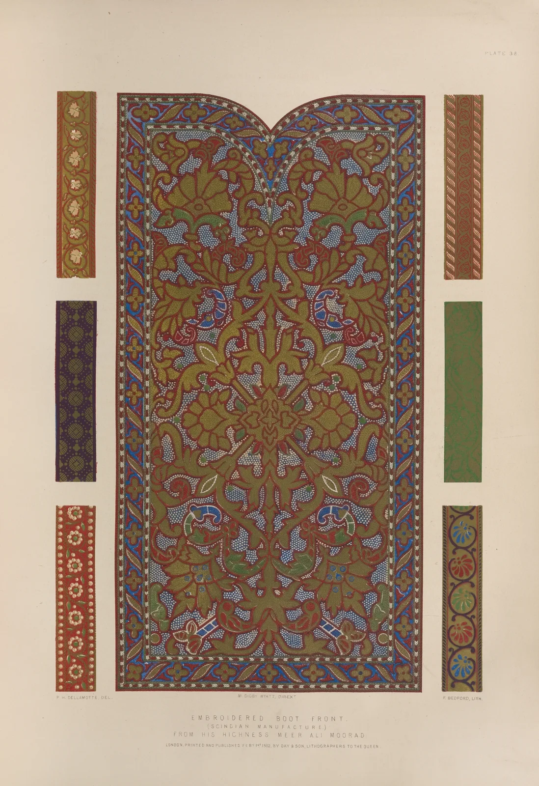 Embroidered boot front av Matthew Digby Wyatt
