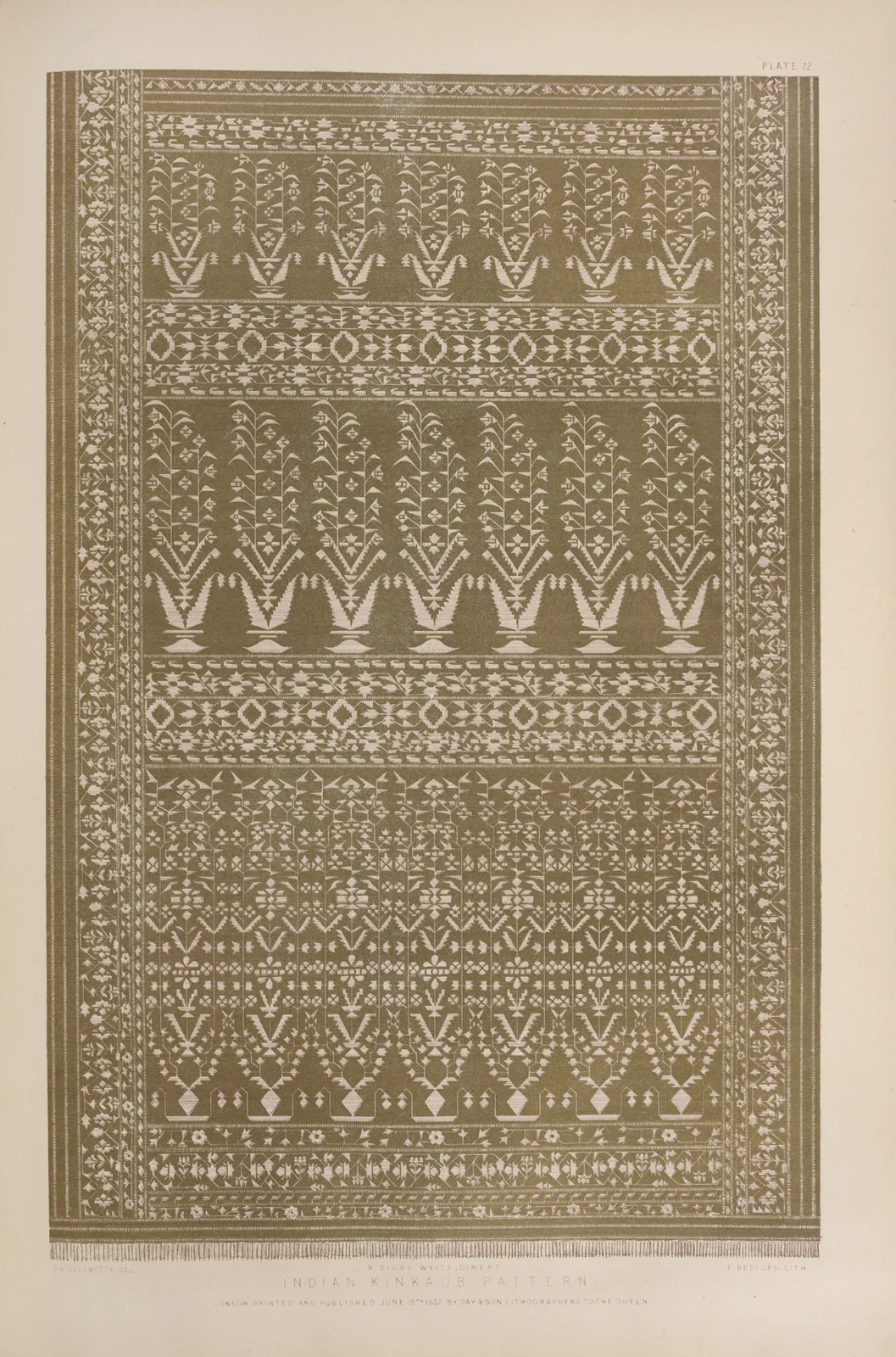 Indian kinkaub pattern av Matthew Digby Wyatt