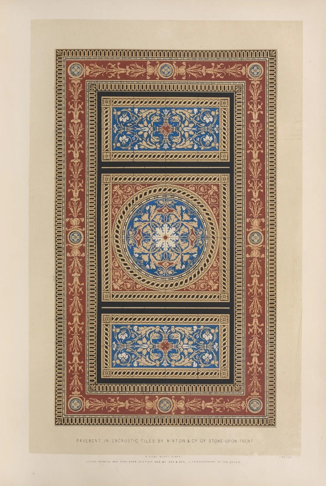Pavement in encaustic tiles av Matthew Digby Wyatt