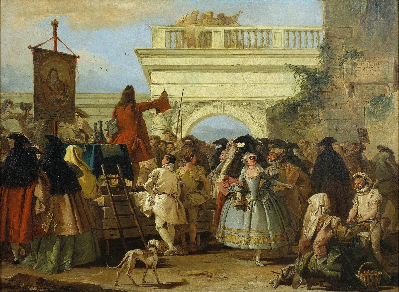 The Charlatan av Giovanni Domenico Tiepolo