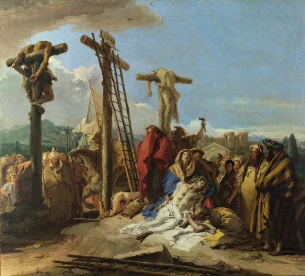 The Lamentation At The Foot Of The Cross av Giovanni Domenico Tiepolo
