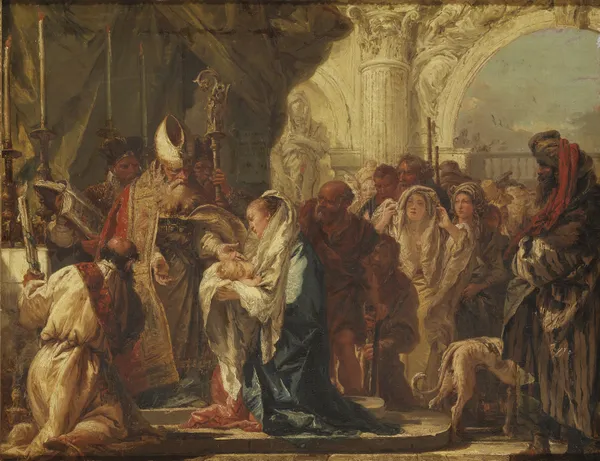 The Presentation in the Temple av Giovanni Domenico Tiepolo