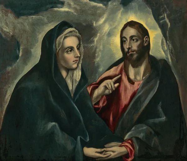 Christ taking leave of His Mother av El Greco (Domenikos Theotokopoulos)