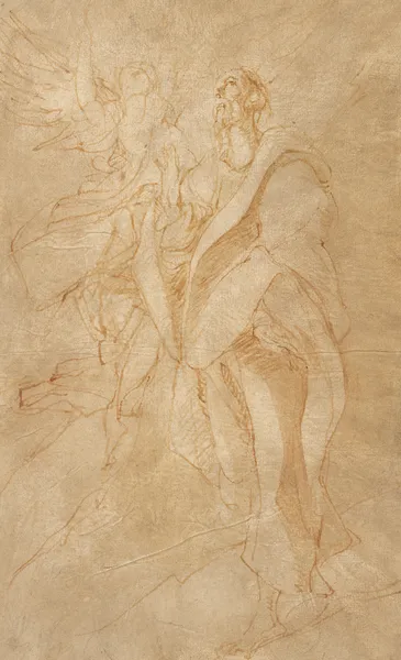 Saint John the Evangelist and an Angel av El Greco (Domenikos Theotokopoulos)