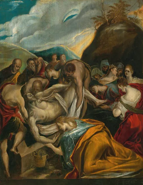 The Entombment Of Christ av El Greco (Domenikos Theotokopoulos)