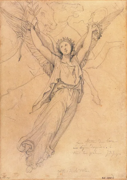 Etude pour ‘L’apothéose de Napoléon Ier’ av Jean Auguste Dominique Ingres