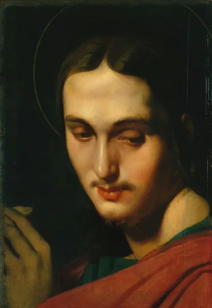 Head of Saint John the Evangelist av Jean Auguste Dominique Ingres