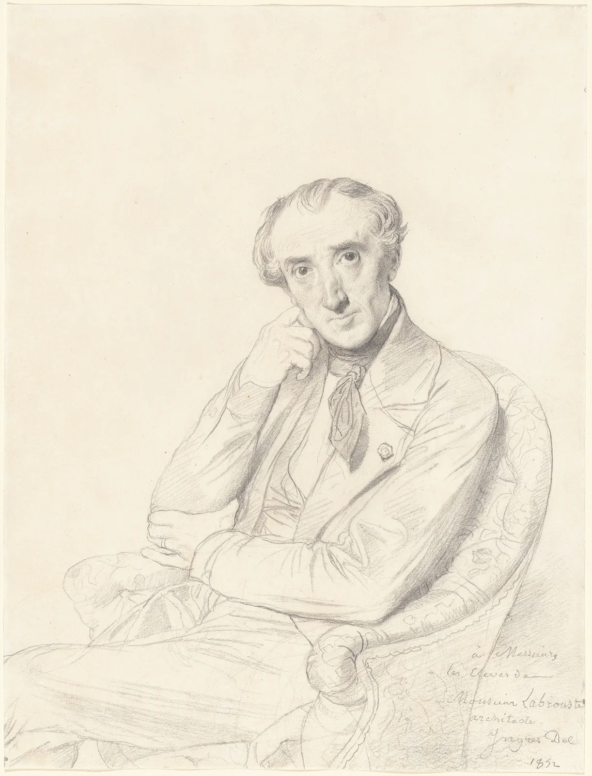 Henri Labrouste av Jean Auguste Dominique Ingres