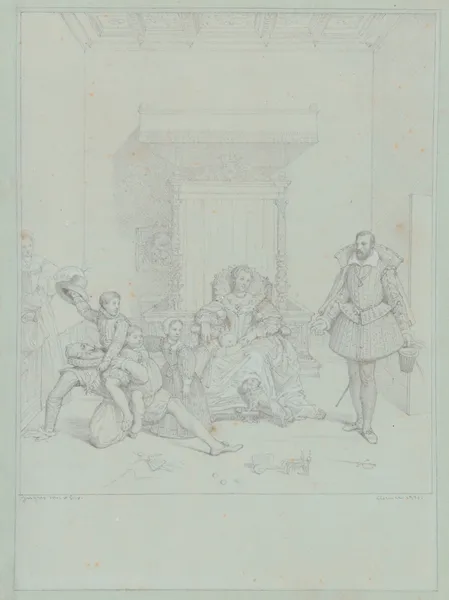 Henry IV Playing With his Children av Jean Auguste Dominique Ingres