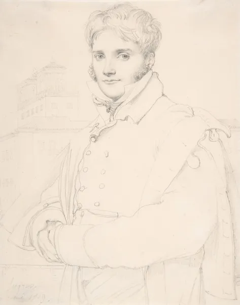 Merry-Joseph Blondel (1781-1853) av Jean Auguste Dominique Ingres