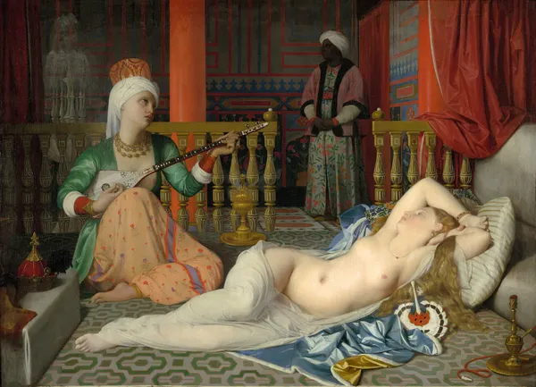 Odalisque, Slave, and Eunuch av Jean Auguste Dominique Ingres