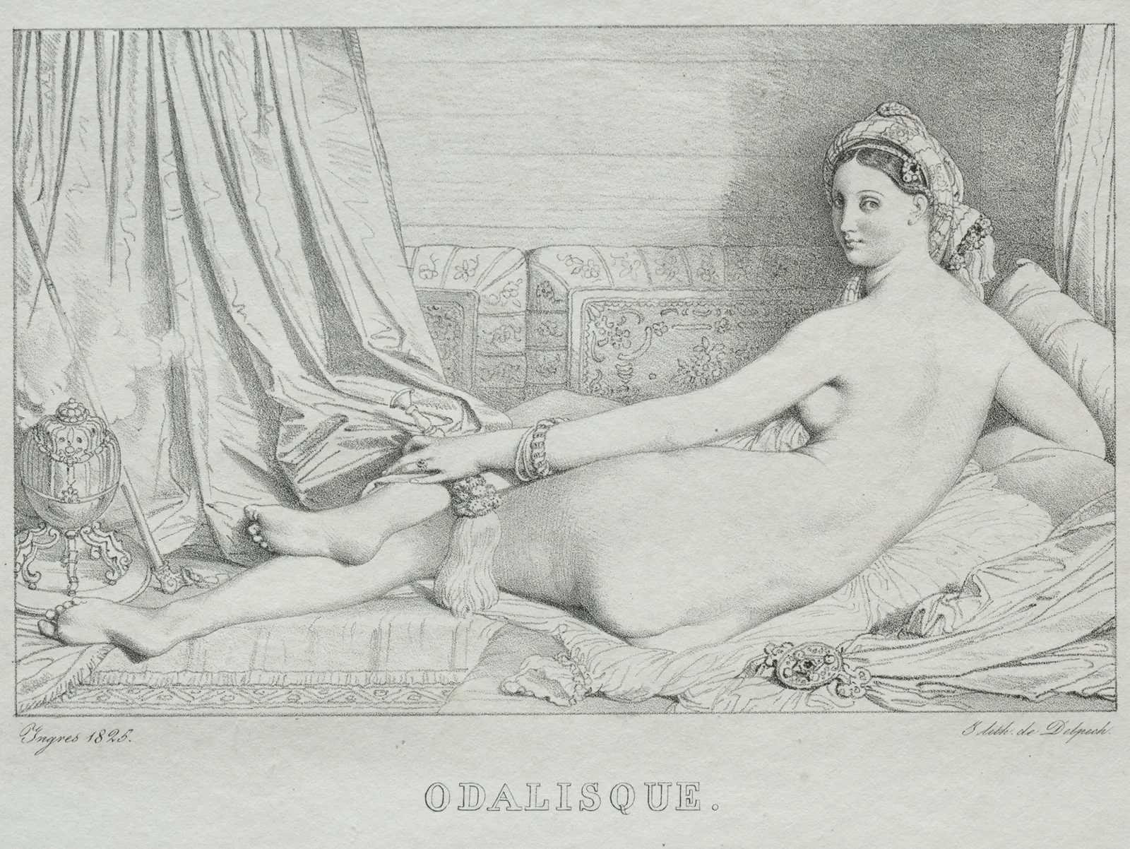 Odalisque av Jean Auguste Dominique Ingres