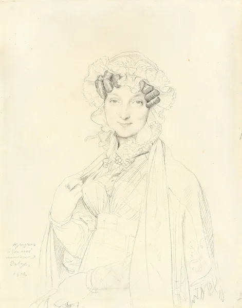 Portrait de Madame Joseph Balze av Jean Auguste Dominique Ingres