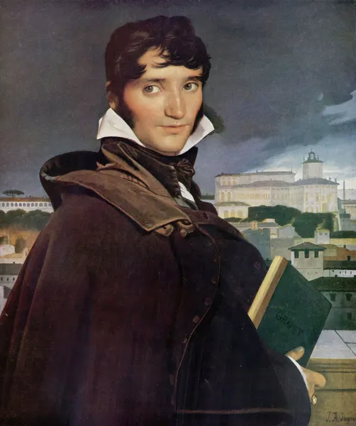 Portrait of François Marius Granet (1777-1849) av Jean Auguste Dominique Ingres