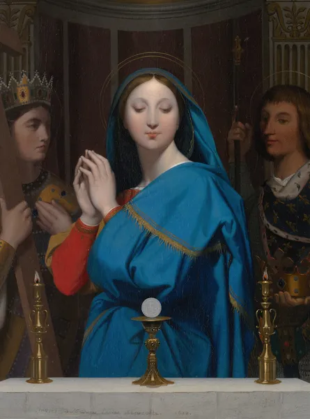 The Virgin Adoring the Host av Jean Auguste Dominique Ingres