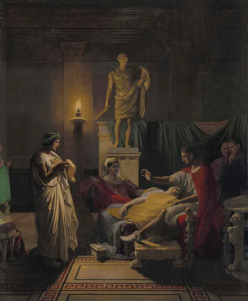 Virgil Reading from the Aeneid av Jean Auguste Dominique Ingres