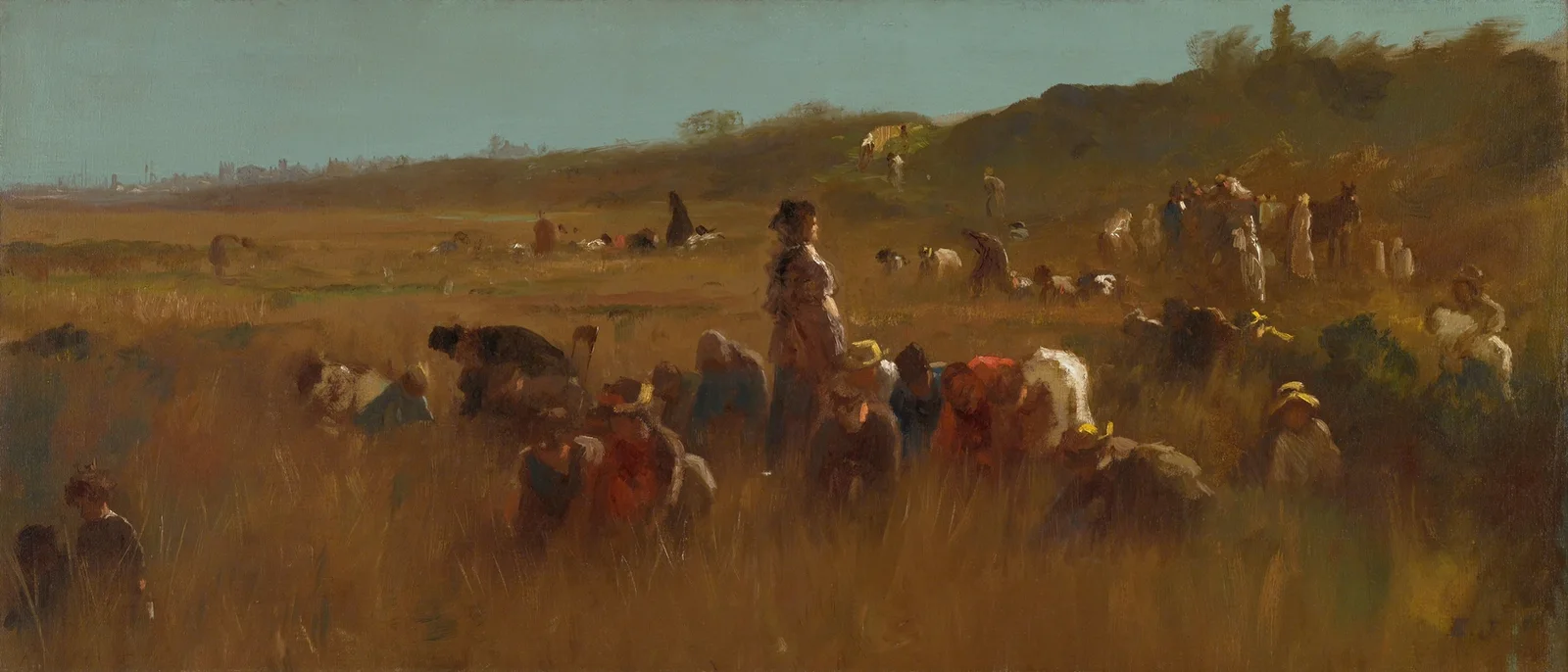 Cranberry Pickers, Nantucket av Eastman Johnson