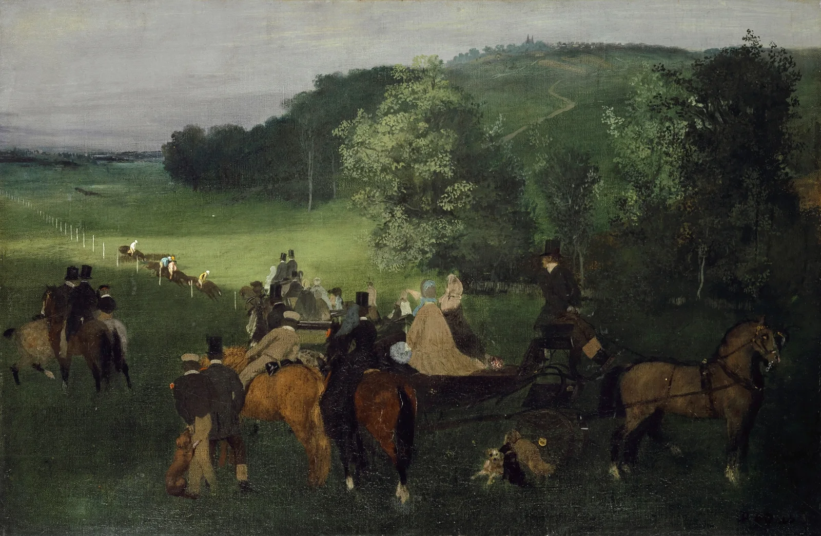 At the Racecourse (The Races) av Edgar Degas