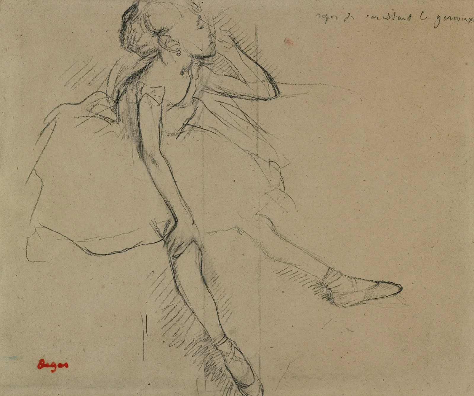 Ballet Dancer in Repose av Edgar Degas