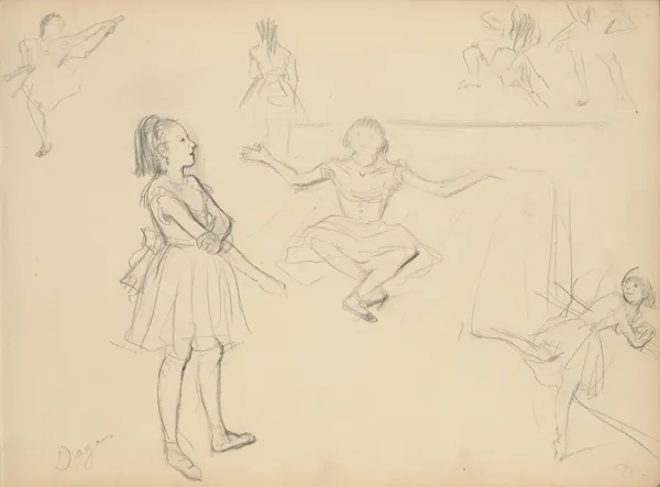 Ballet Dancers Rehearsing, 1877 – nr 1 av Edgar Degas