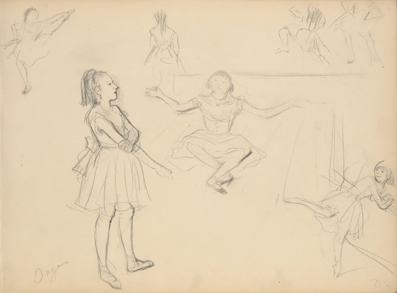Ballet Dancers Rehearsing, 1877 – nr 1 av Edgar Degas