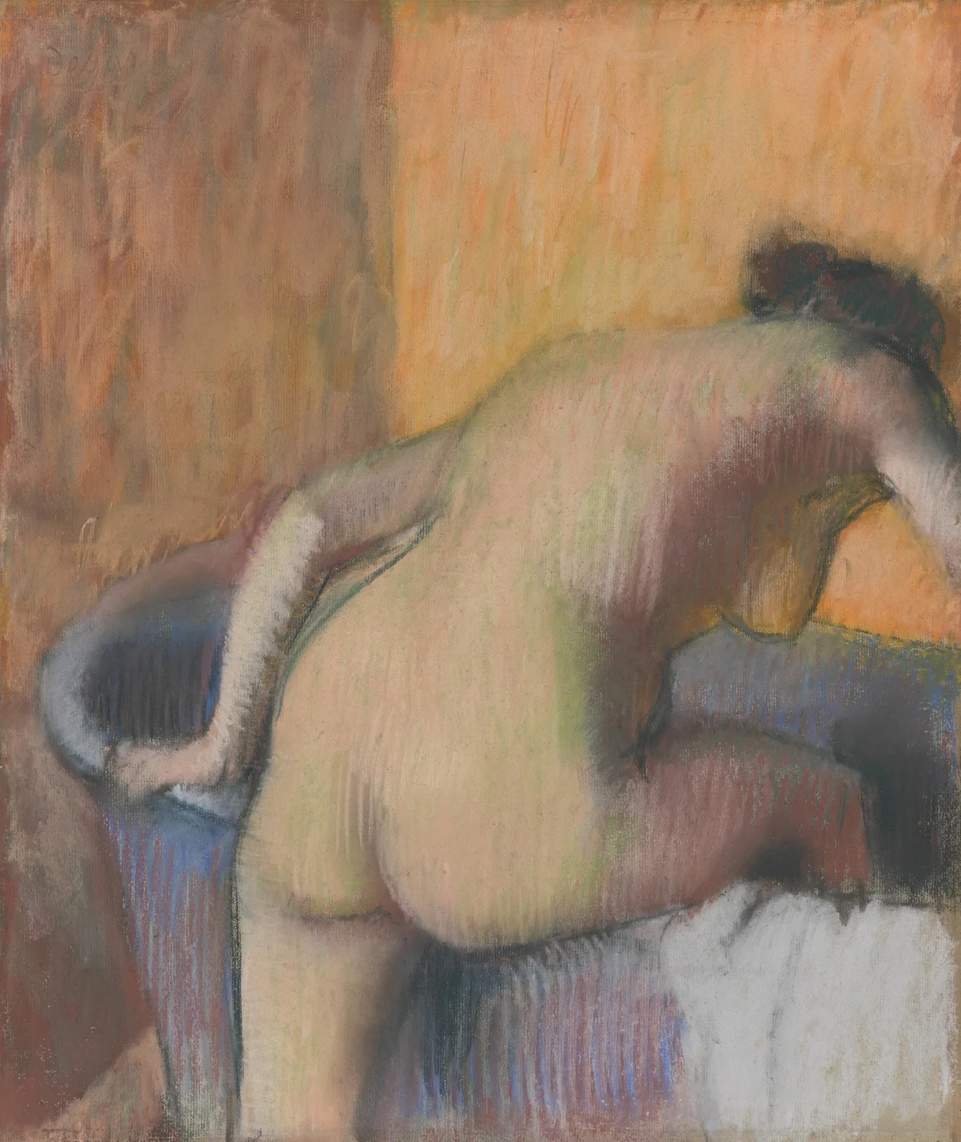 Bather Stepping into a Tub av Edgar Degas
