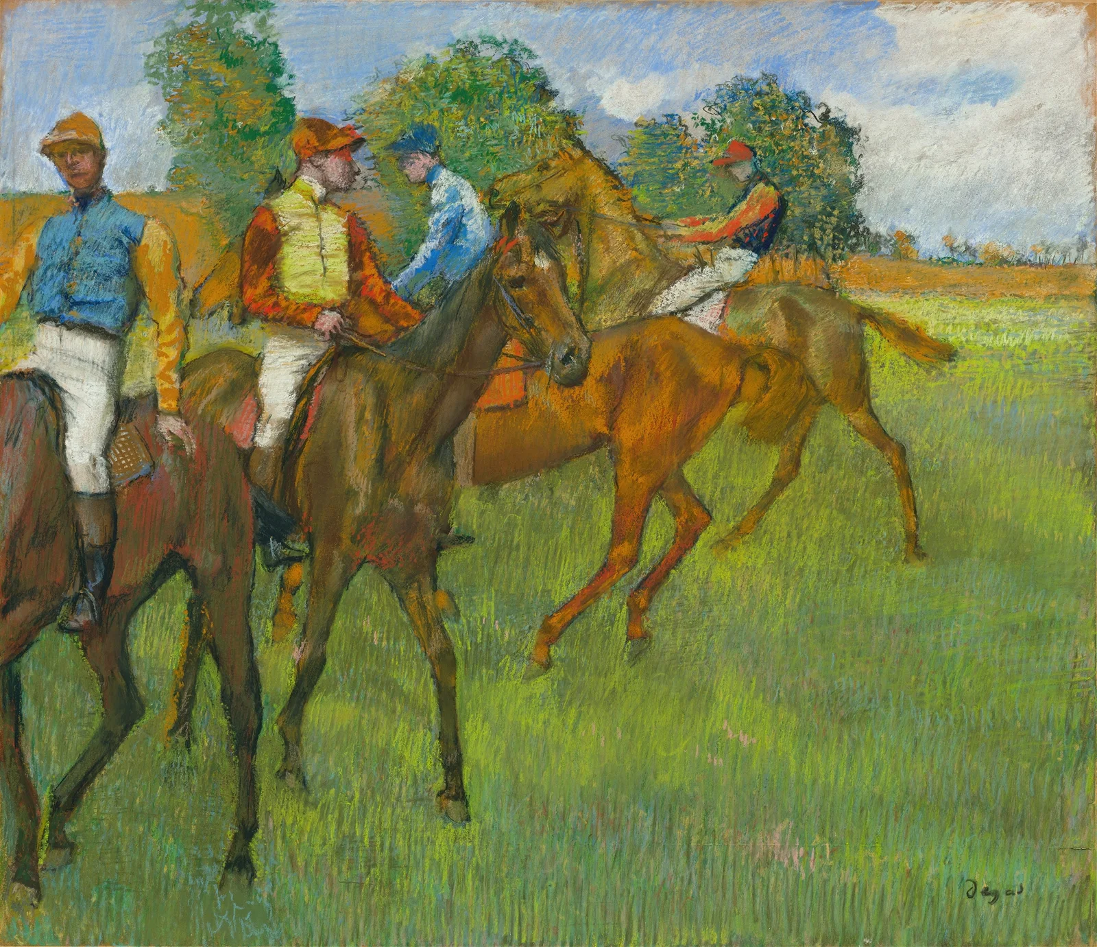 Before the Race av Edgar Degas